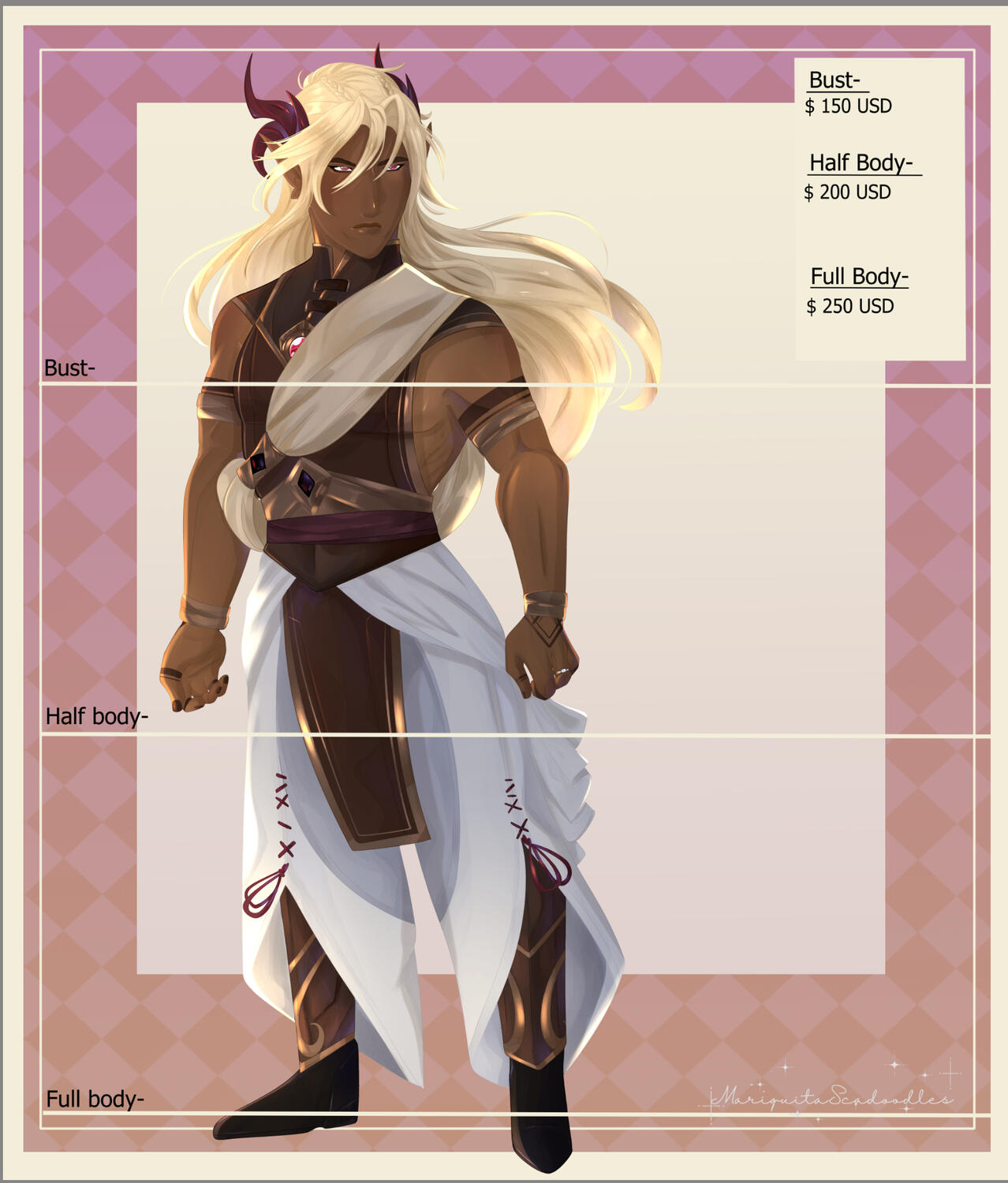 ✦ Character Pricing Chart - Full render✦